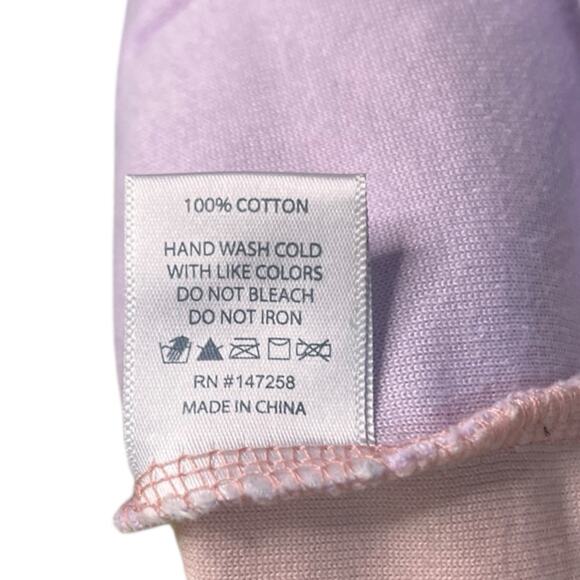 Simply Southern Terry Cloth Hoodie Pastel Pink Purple Colorblock Sweater NWT S - Picture 14 of 14